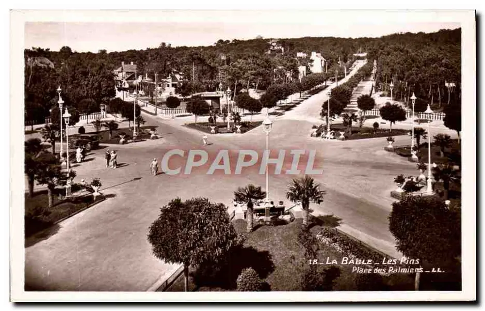 La Baule - Les Pins — Place des Palmiers — A.P. Strasbourg - Vorderseite