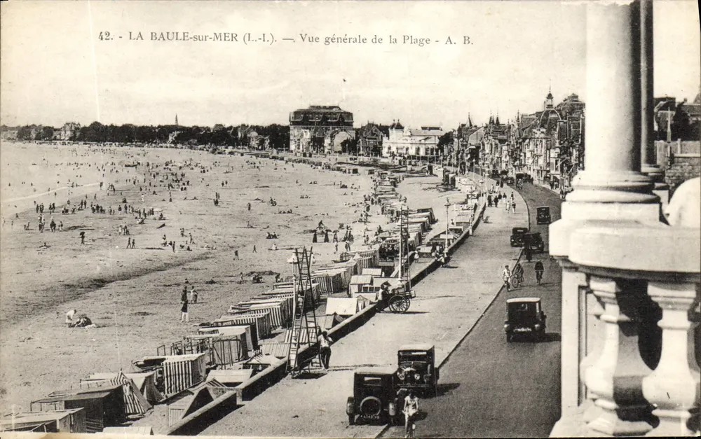 La Baule-sur-Mer — Allgemeiner Blick auf den Strand — A. B. - Vorderseite