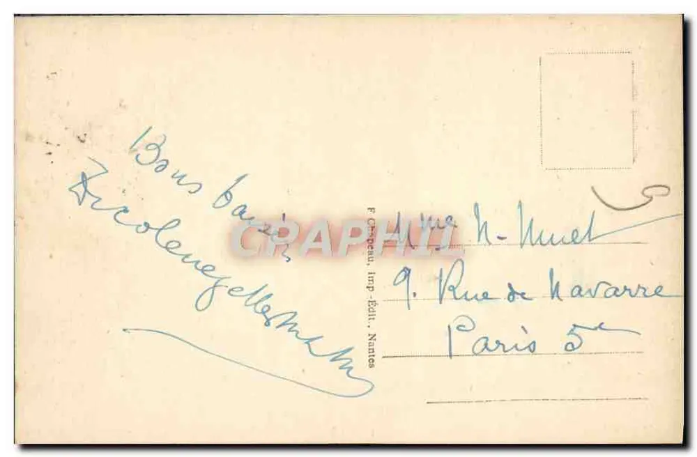 LA BAULE (Loire-Inf.) — Avenida dos Bétulos — F. Crapet, Nantes - Verso