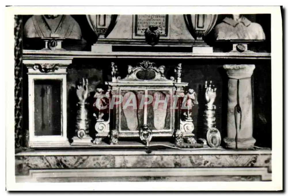 Basilika von S. Sebastian — Reliquien des Heiligen und die Fußabdrücke Christi — Rom - Vorderseite