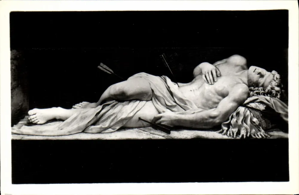 Statue des Heiligen Sebastian — Basilika des Heiligen Sebastian — von Giorgetti - Vorderseite