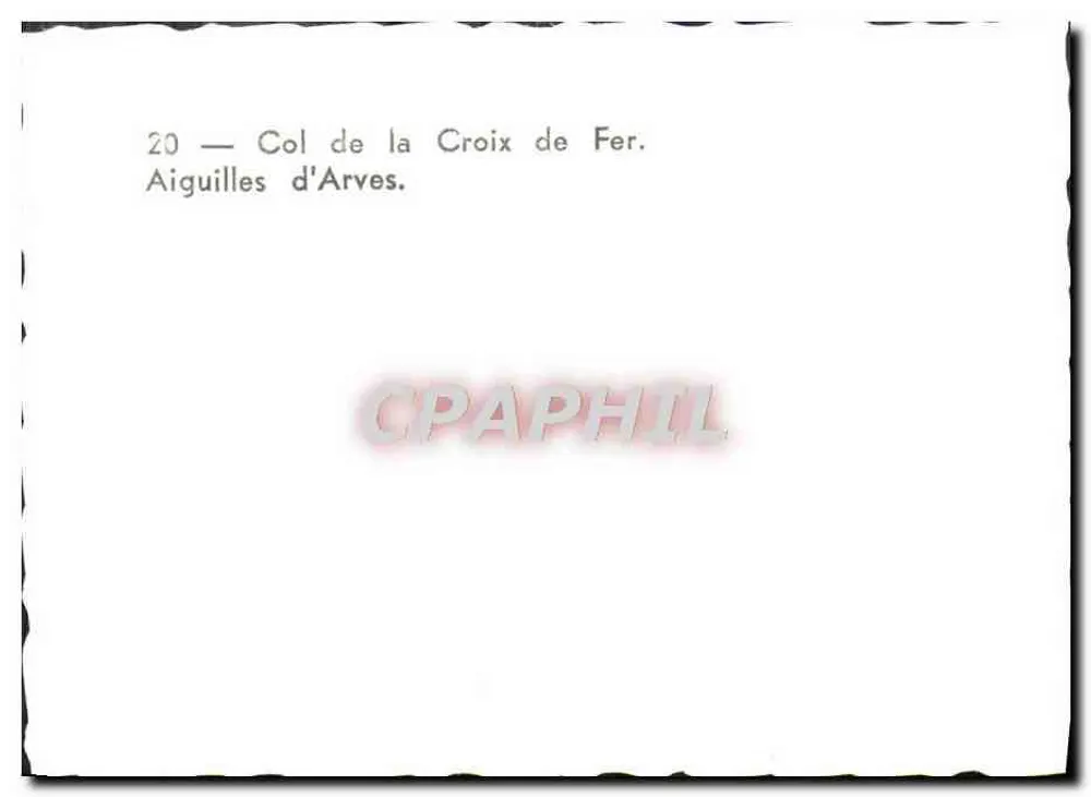 Col de la Croix de Fer — Aiguilles d'Arves — n°20 - Achterkant