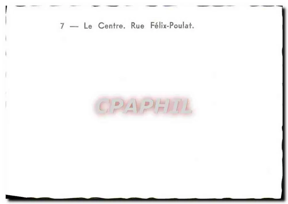 Rua Félix-Poulat — Centro de Lyon — n°7 - Verso