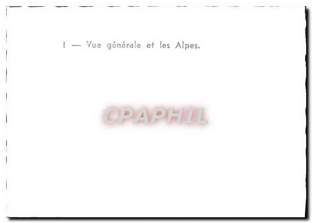 Vista geral de Grenoble — as Alpes no fundo - Verso