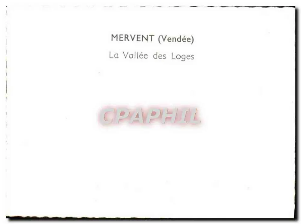 Mervent (Vendée) — A Valeira dos Loges - Verso