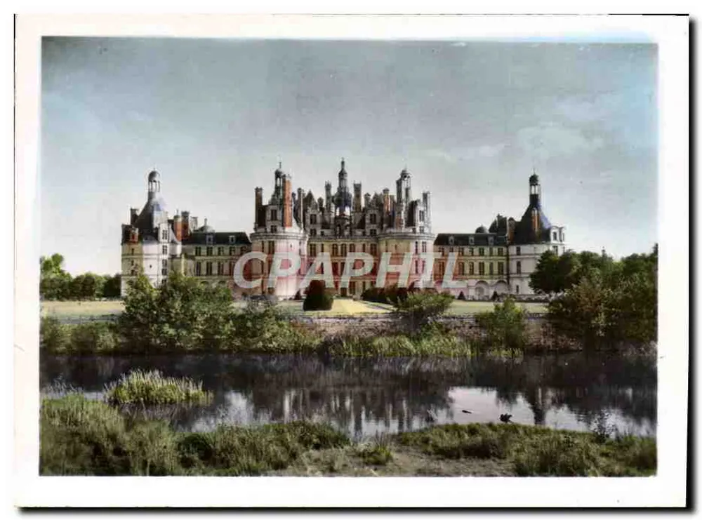 Schloss Chambord — Fassade und Gärten am Cosson — Luxusausgabe « Estel » n°2452 - Vorderseite