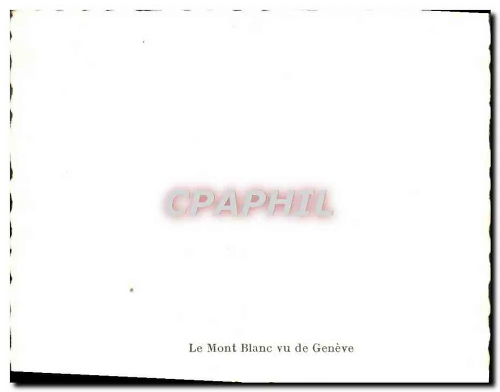 O Mont Blanc visto de Genebra - Verso
