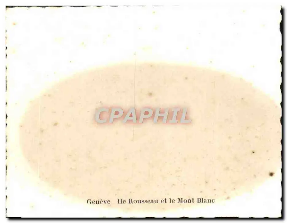 Ginebra — Isla Rousseau y Mont Blanc - Reverso