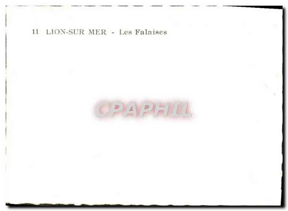 Lion-sur-Mer — As Falésias — n°11 - Verso