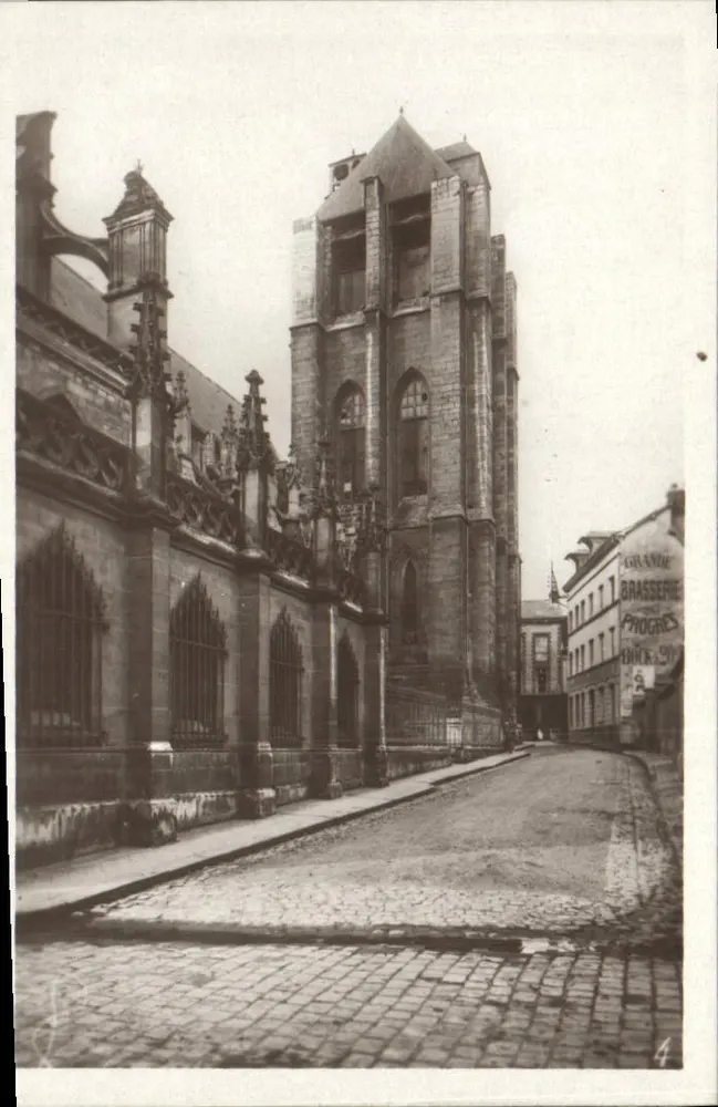 Igreja de São Pedro de Dijon — vista da torre e do claustro — editor desconhecido, n° 4 - Frente