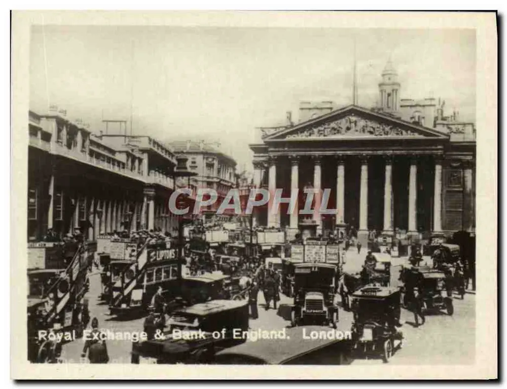 Royal Exchange & Bank of England, London — städtische Ansicht — Liptons - Vorderseite