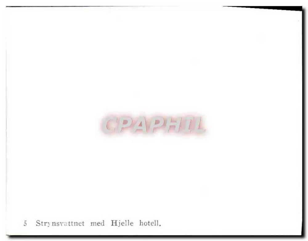 Strynsvattnet com o hotel Hjelle — Série 5 — Editor desconhecido - Verso