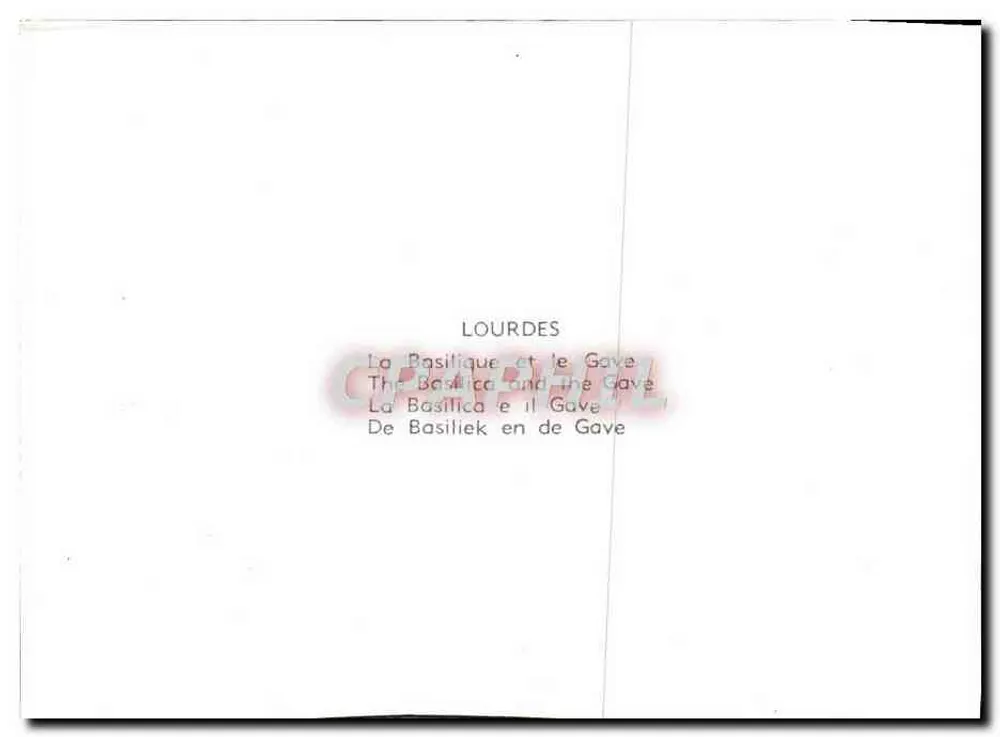 Lourdes — La Basilique et le Gave — - Verso