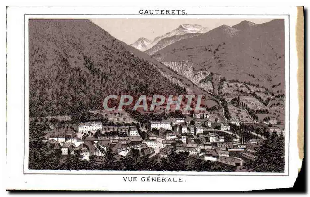 Cauterets — Vue générale — Éditeur imprimeur non identifié - Frente