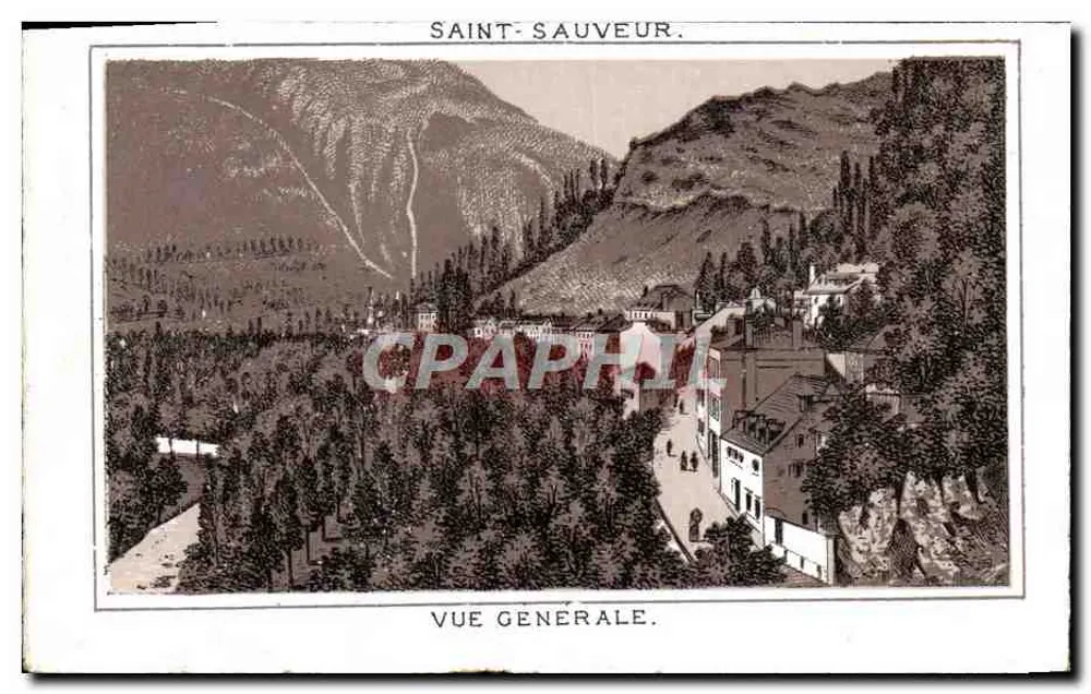 Saint-Sauveur — vue générale — éditeur non identifié - Frente