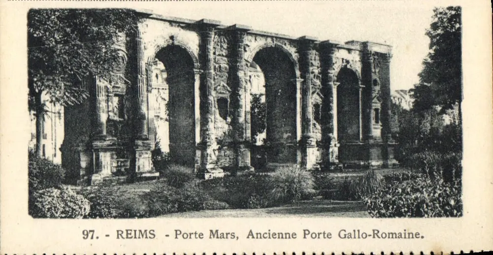 Reims - Porte Mars, alte gallo-römische Pforte — n° 97 - Vorderseite