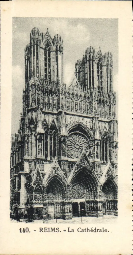 Reims - A Catedral — série 140 - Frente