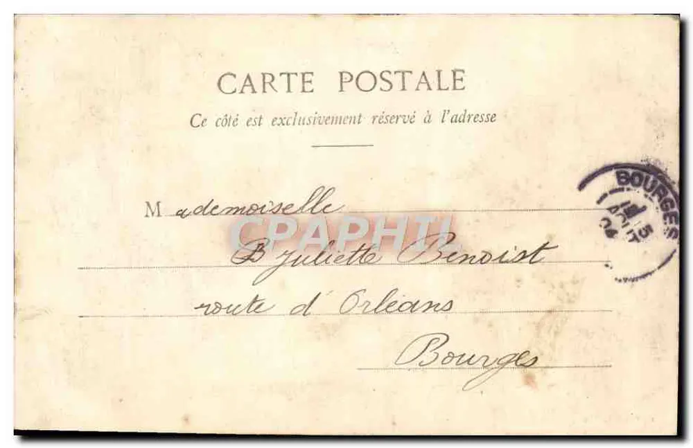 Le Croisic - Entrada do Mont-Esprit — Lucien, editor, Nantes - Verso