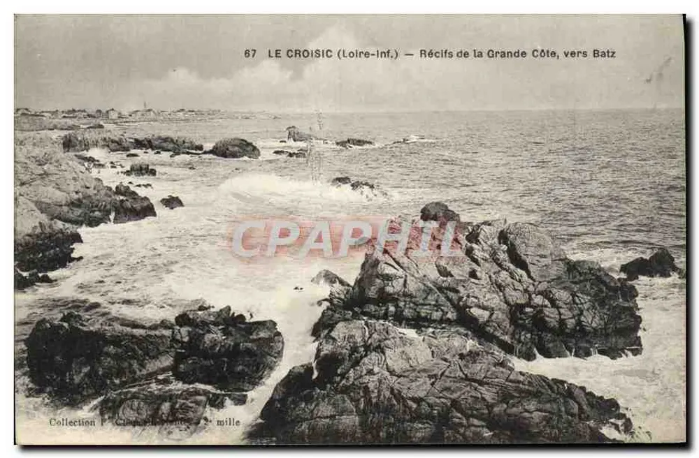 Le Croisic (Loire-Inf.) — Riff der Grande Côte, bei Batz - Vorderseite