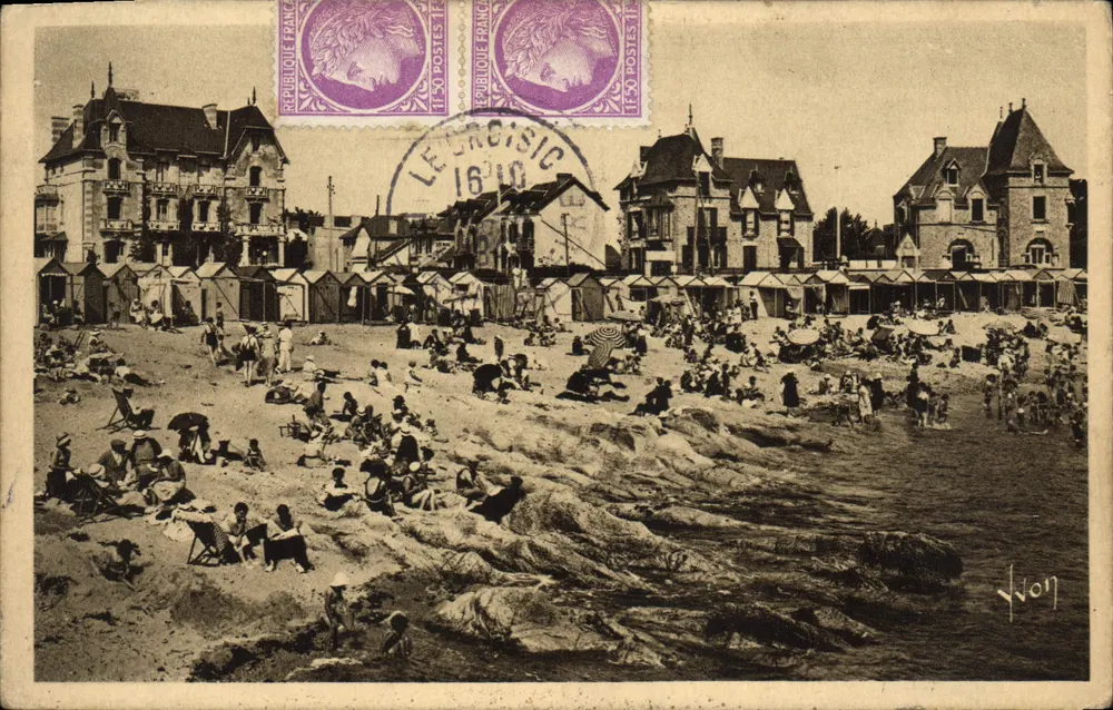 Le Croisic — A praia — Les Éditions d'Art Yvart - Frente