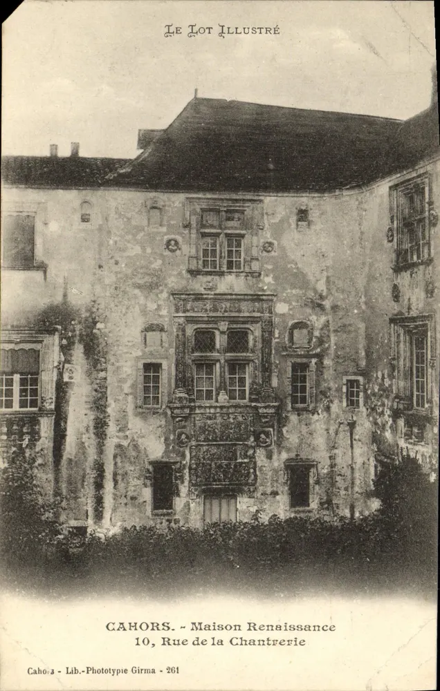 Cahors — Renaissance-Haus — Rue de la Chantrerie — Lib. Phototypie Girma, Nummer 261 - Vorderseite