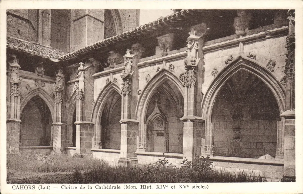 Cahors (Lot) — Cloître da Catedral (Mon. Hist. XIVe e XVe séculos) - Frente