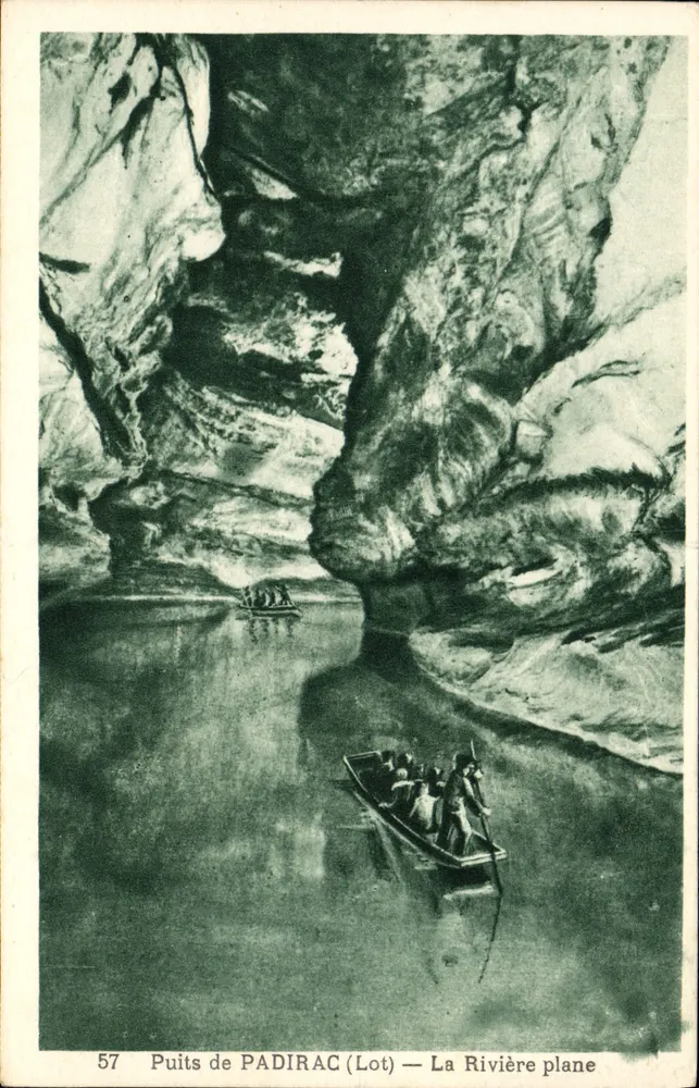 Poço de PADIRAC (Lot) — O Rio plano — Phototype-Hélio Francês, n°57 - Frente