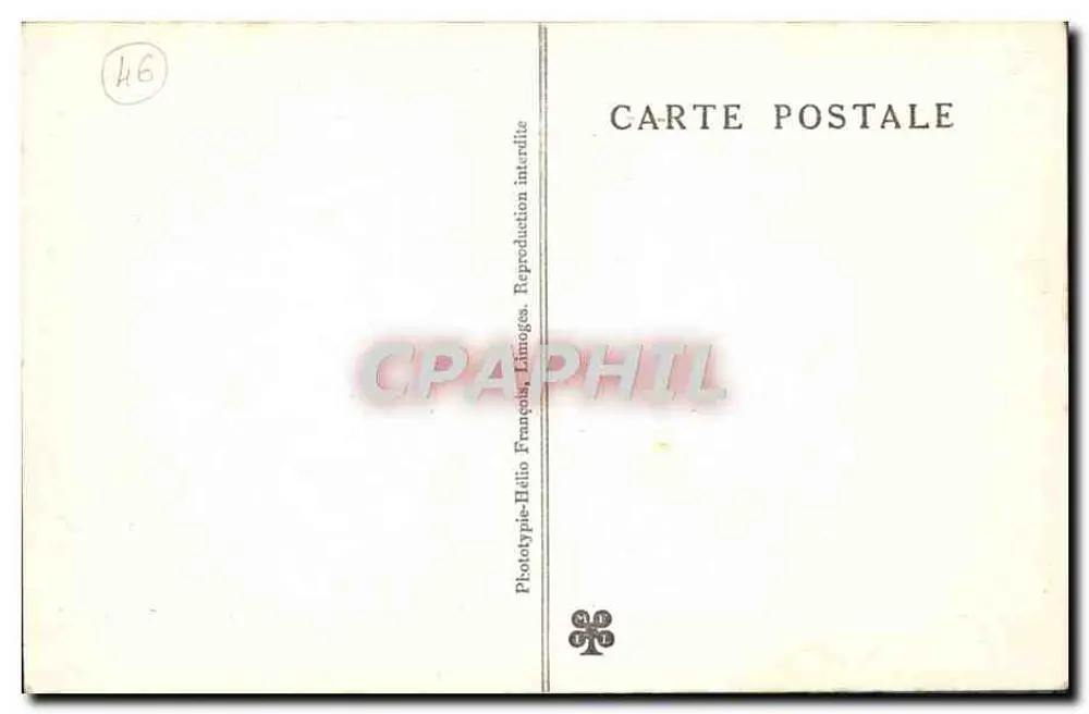 Poço de PADIRAC (Lot) — O Rio plano — Phototype-Hélio Francês, n°57 - Verso