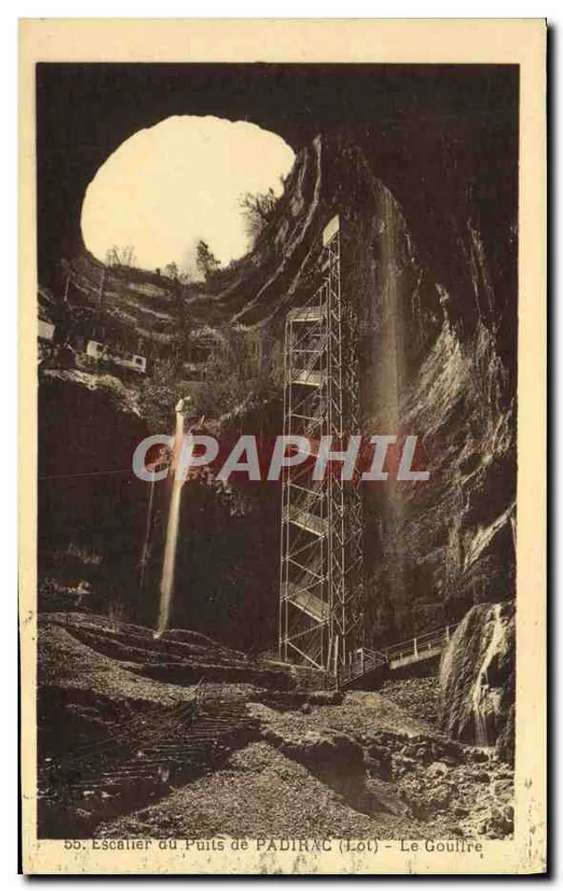 Schody do Studni Padirac (Lot) - Jaskinia - Awers