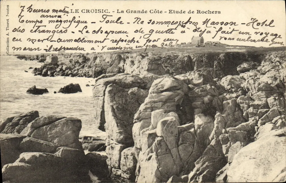 Le Croisic - La Grande Côte - Studie von Felsen — Thuret Nantes - Vorderseite