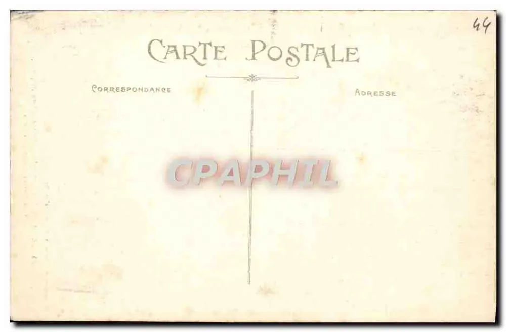 Le Croisic (Loire-Inf.) — Innenansicht der Kirche. Queransicht der Kirchenhallen — Sammlung F. Chapeau, Nantes, 2. Jahrtausend - Rückseite