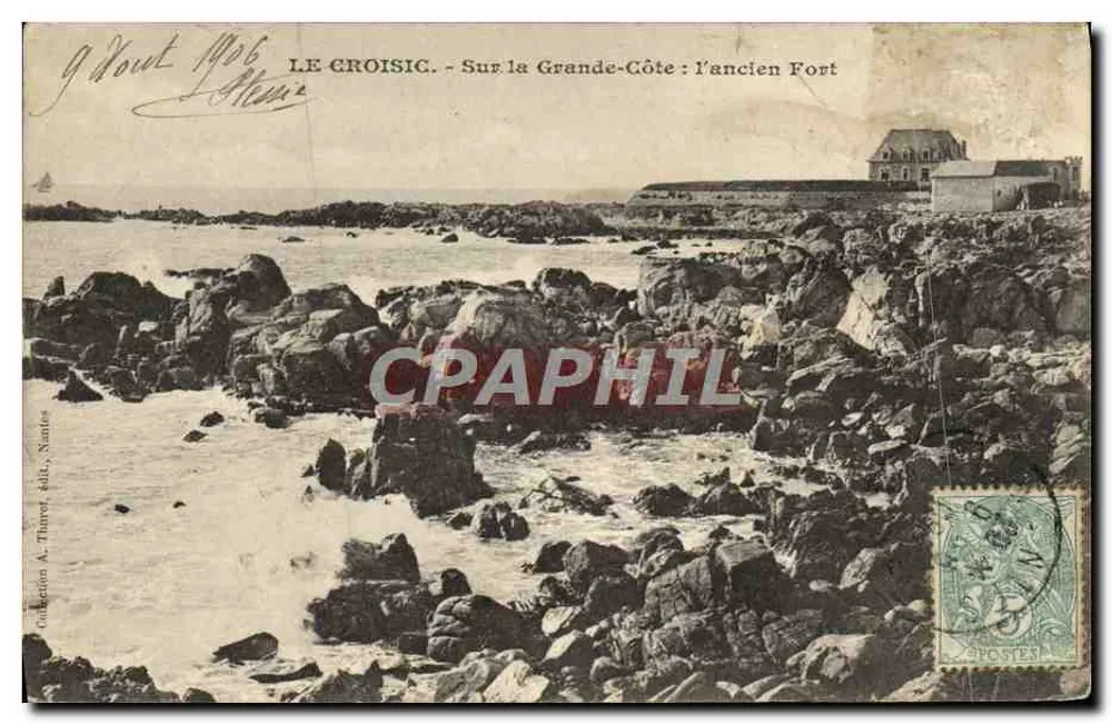 Le Croisic - Auf der Grande-Côte: das alte Fort — Sammlung A. Thany, Verlag, Nantes - Vorderseite