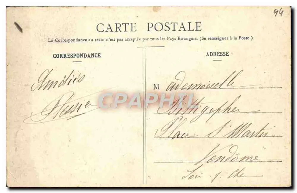 Le Croisic - Auf der Grande-Côte: das alte Fort — Sammlung A. Thany, Verlag, Nantes - Rückseite