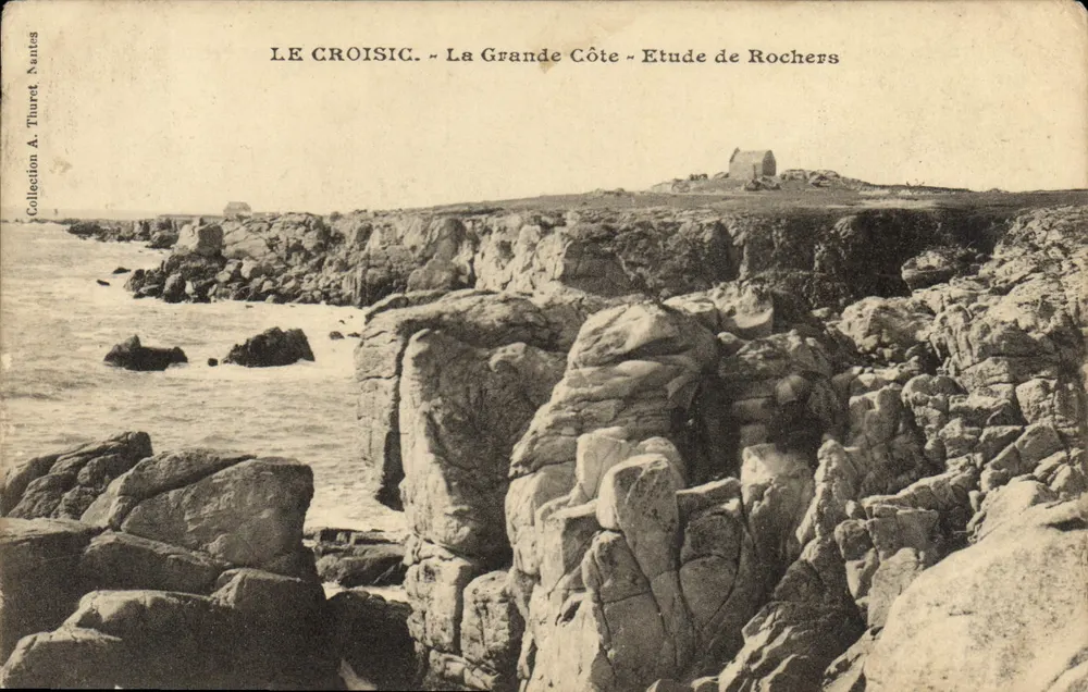 Le Croisic - La Grande Côte - Studie der Felsen — A. Thuret, Sammlung A. Thuret Neutes - Vorderseite