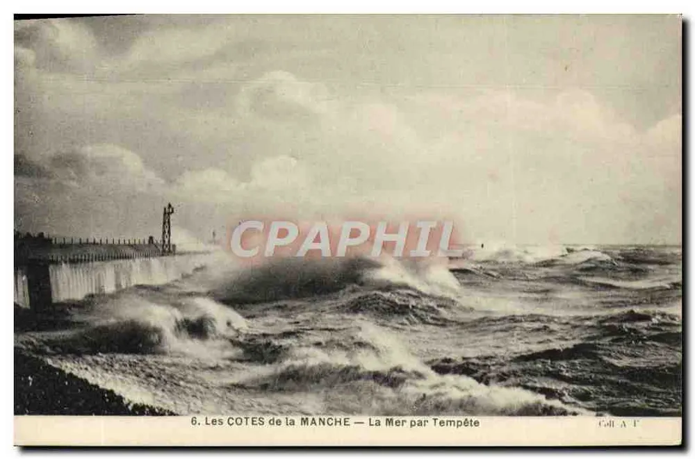 As COSTAS DA MANCHA — O Mar em Tempestade — Edit A F - Frente