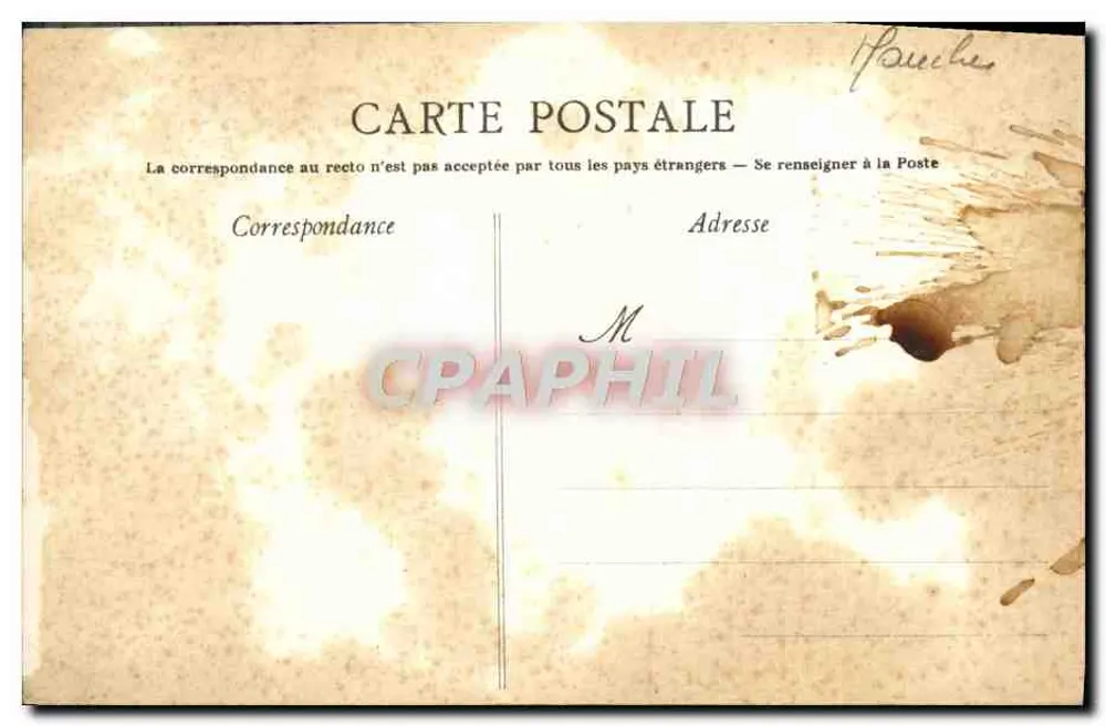 As Costas da Mancha — Um dia de tempestade — A.P. n°2 - Verso