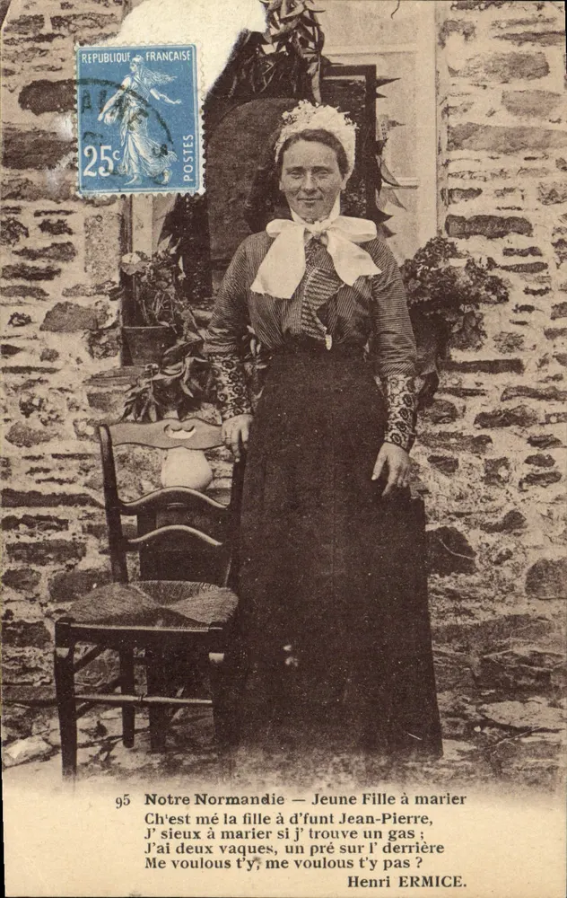 Junge Frau zur Heirat — Unsere Normandie — Henri ERMICE - Vorderseite