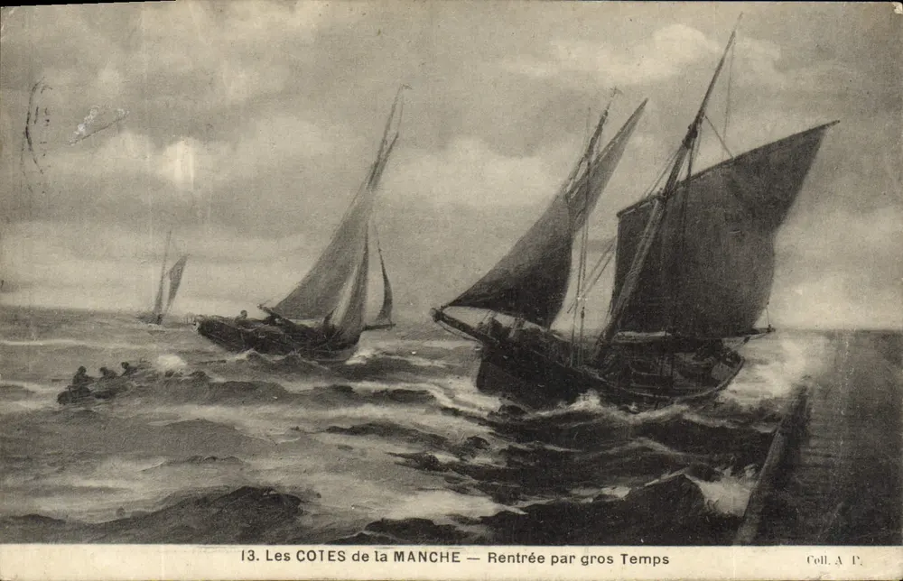 Die CÔTES der MANCHE — Rückkehr bei stürmischem Wetter — Coll. A 1° - Vorderseite