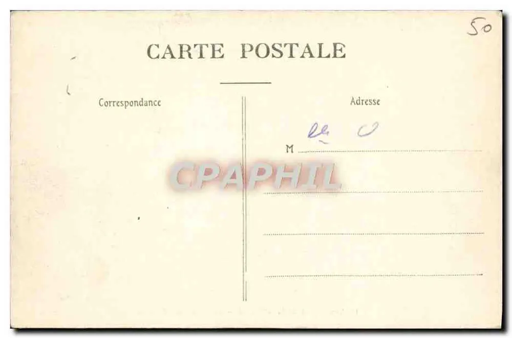 As COTES da MANCHE — Coup de Vent d'Ouest — Coll. A. P. n°16 - Verso