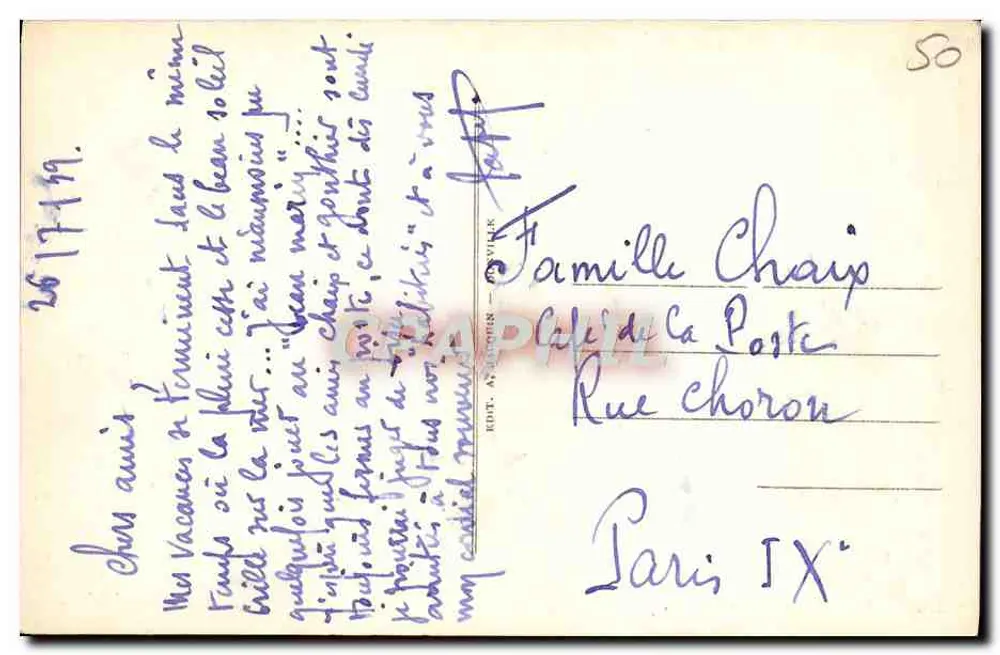 Donville-les-Bains — Die Strände und Kabinen — LL.3 - Rückseite
