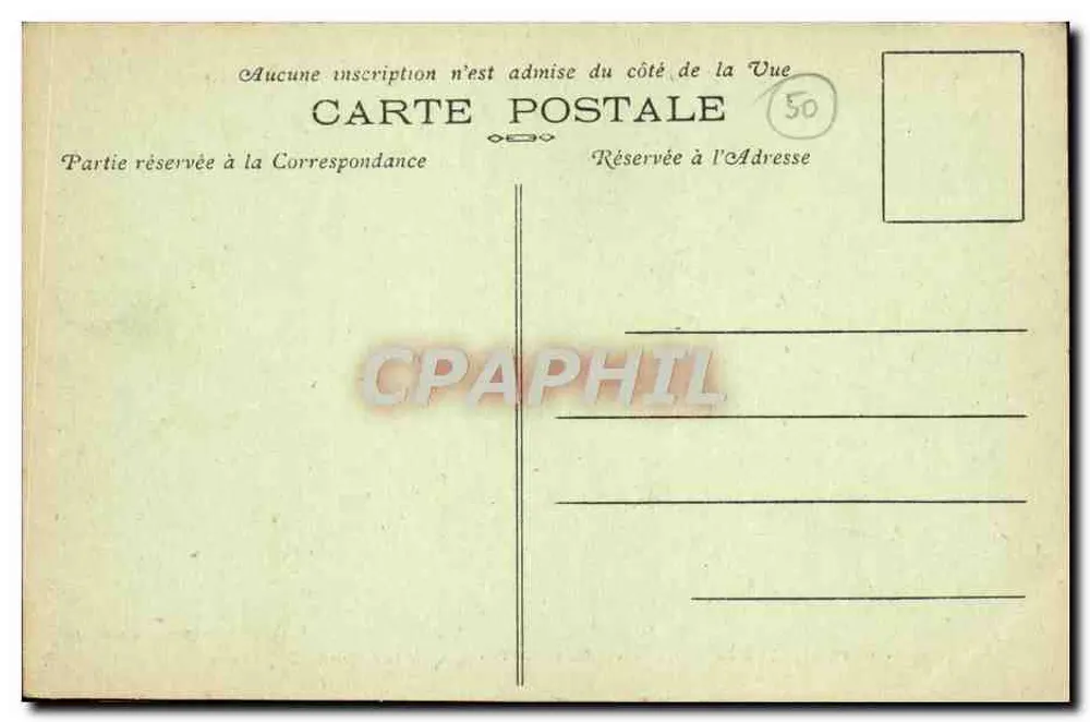 Ruinen der Abtei Hambye (Manche) — Ansicht vom Kapell der Jungfrau — J.H. Gaspard, Fliers-Gaulle, Verlag - Rückseite