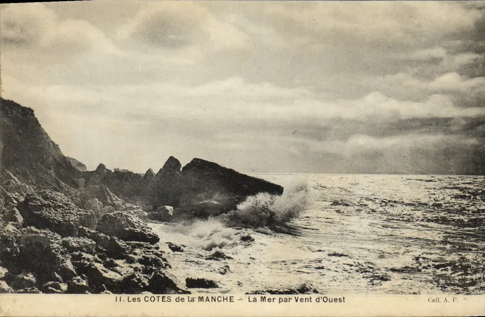 As COTES da MANCHE — O Mar com Vento do Oeste — Coll. A.P. - Frente