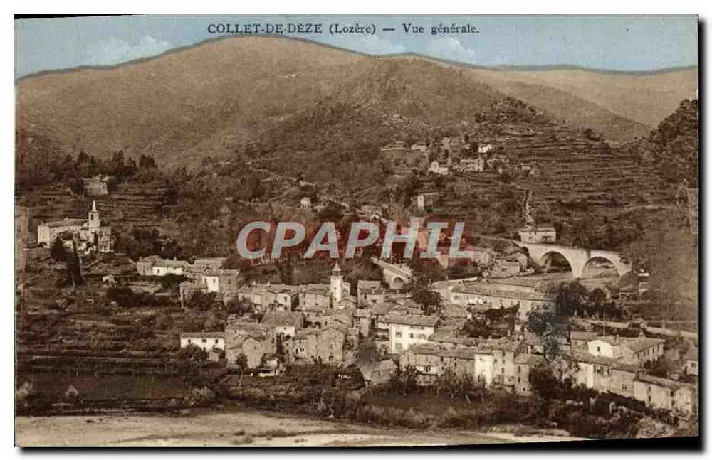Collet-de-Déze (Lozère) — Vista geral. - Frente
