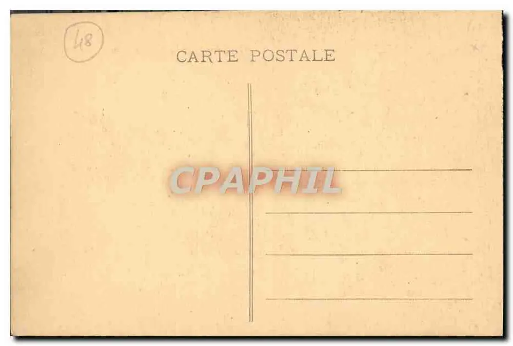 Aven Armand — Causse Méjean (Lozère) — Die Jungfrau-Forest — Foto M.-A. Martel — Impr. Artières et J. Maury, Millau (Aveyron) - Rückseite