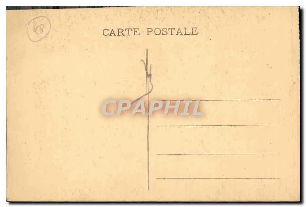 Aven Armand, Causse Méjean (Lozère) — Die Urwald (oben) — Foto E.-A. Martel, Impr. Artières et J. Maury, Millau (Aveyron) - Rückseite