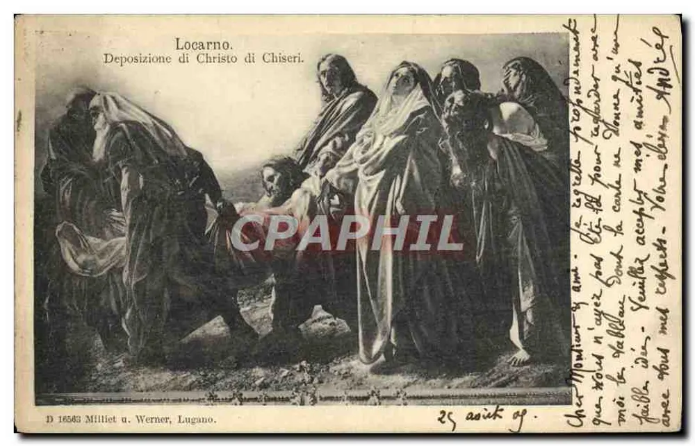 Locarno — Die Abnahme Christi durch Chisieri — D 18583 Milliet & Werner, Lugano - Vorderseite