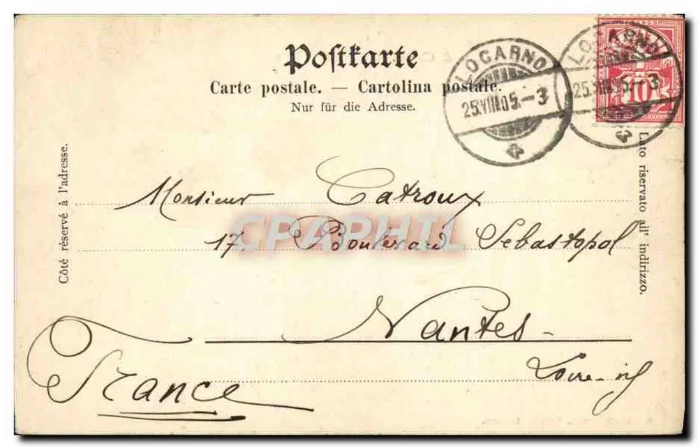 Locarno — Die Abnahme Christi durch Chisieri — D 18583 Milliet & Werner, Lugano - Rückseite