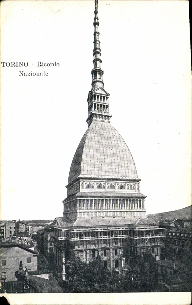 Torino - Mole Antonelliana — vista panorâmica — editor Ricordo Nazionale - Frente