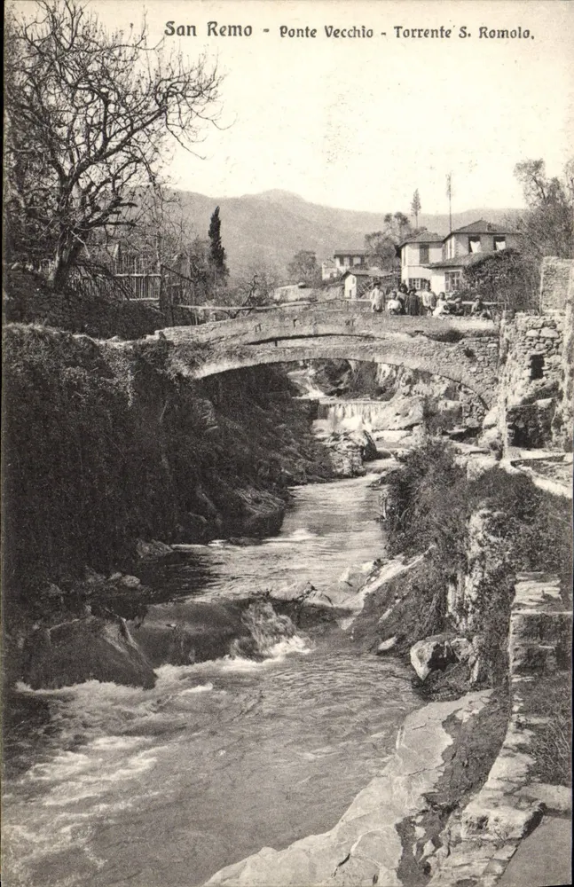 San Remo - Puente Viejo - Arroyo S. Romola — Brunner & C., Como - Anverso