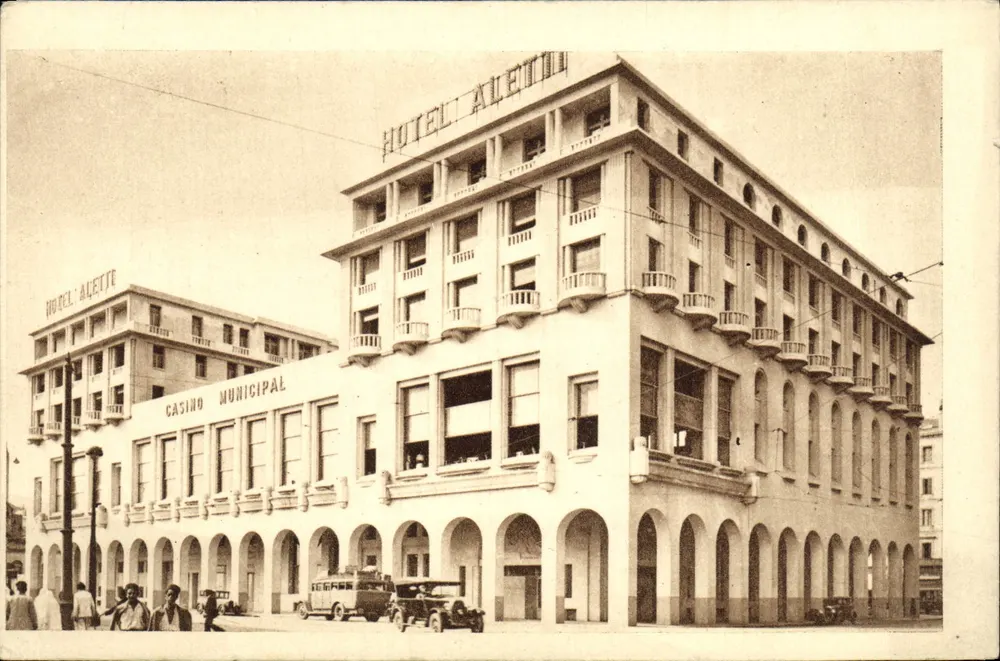 Hôtel Aletti & Kommunaler Casino — Algerien — Photo-Heliogravur - Vorderseite